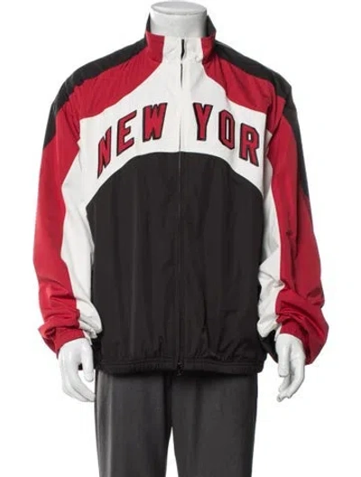 Pre-owned Kith Colorblock Pattern Windbreaker In Multi