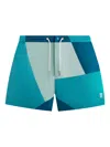 Kith Colourblock Madison Short In Blue