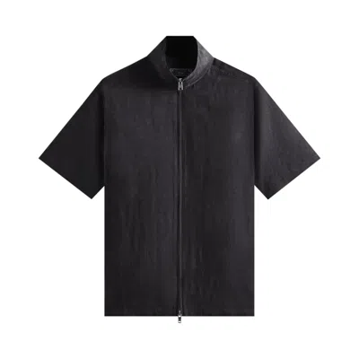 Pre-owned Kith Colton Zip Up Shirt 'black' | Men's Size L