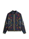 Kith Connor Floral Jacket In Blue