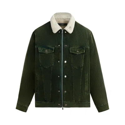 Pre-owned Kith Corduroy Laight Jacket 'stadium' In Green
