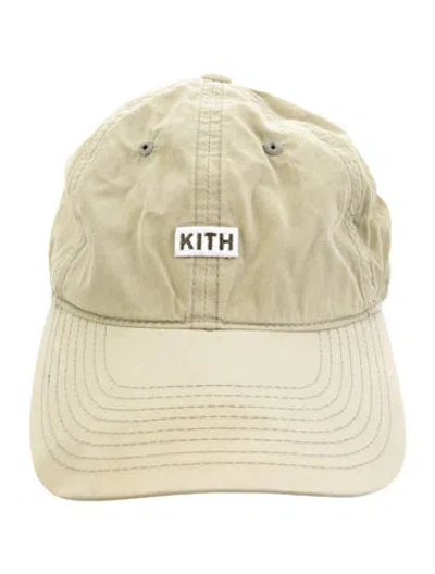 Pre-owned Kith Cotton Baseball Hat In Green