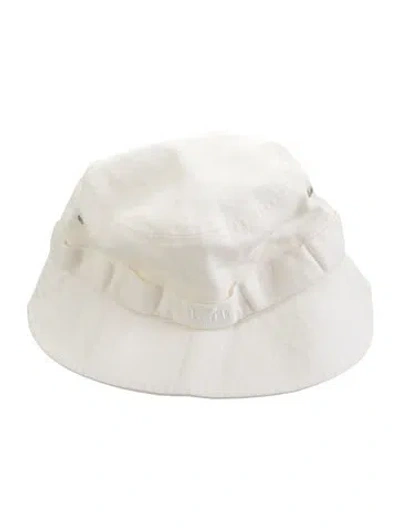 Pre-owned Kith Cotton Bucket Hat In White