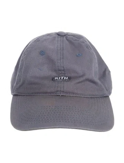 Pre-owned Kith Cotton Embroidered Baseball Cap In Blue