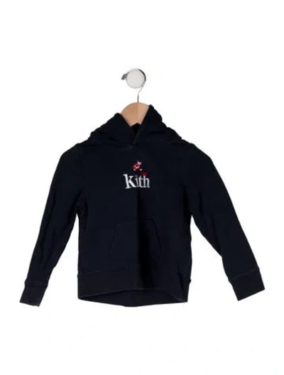 Pre-owned Kith Babies' Cotton Hooded Sweatshirt In Blue