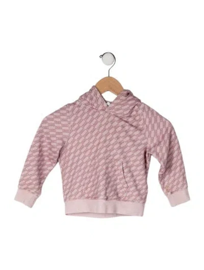 Pre-owned Kith Babies' Cotton Hooded Sweatshrit In Pink