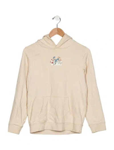 Pre-owned Kith Kids' Cotton Neutral Graphic Pullover Hoodie In Neutrals