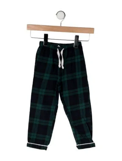 Pre-owned Kith Babies' Cotton Plaid Pajama Pants In Green
