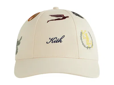 Pre-owned Kith Cotton Twill Allover Patch Cricket Cap In Sandrift