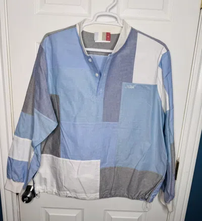 Pre-owned Kith Cotton Windbreaker In Blue