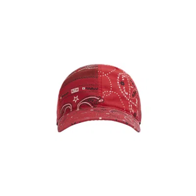Pre-owned Kith Cowboy Bandana Cap In Pyre