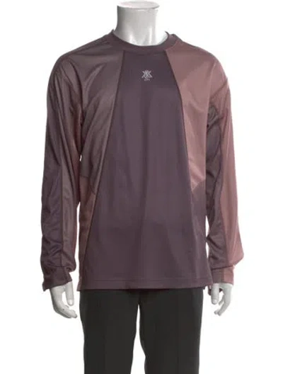 Pre-owned Kith Crew Neck Long Sleeve Henley W/ Tags In Purple