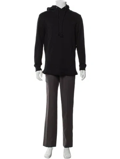 Pre-owned Kith Crew Neck Long Sleeve Hoodie In Black