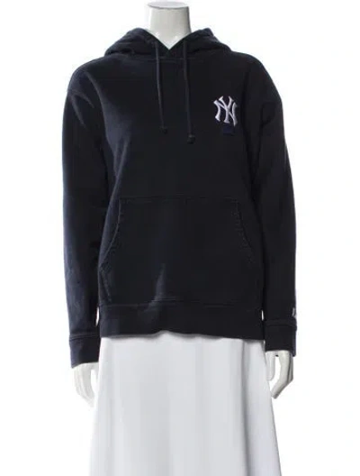 Pre-owned Kith Crew Neck Long Sleeve Hoodie In Gray