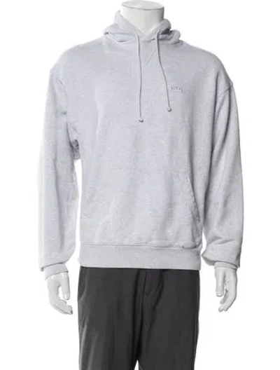 Pre-owned Kith Crew Neck Long Sleeve Hoodie In Gray