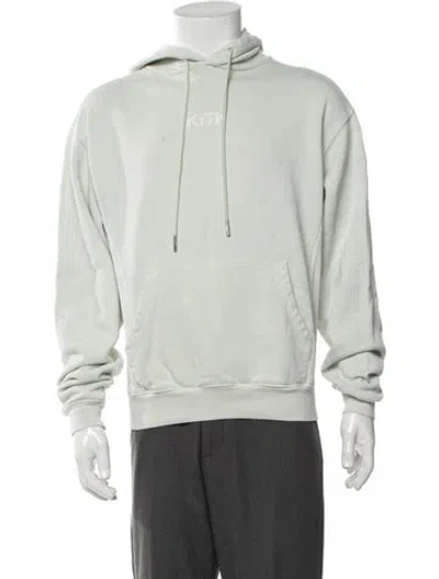 Pre-owned Kith Crew Neck Long Sleeve Hoodie In Gray