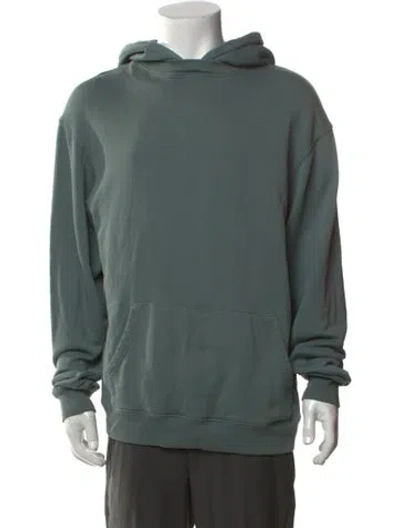 Pre-owned Kith Crew Neck Long Sleeve Hoodie In Green