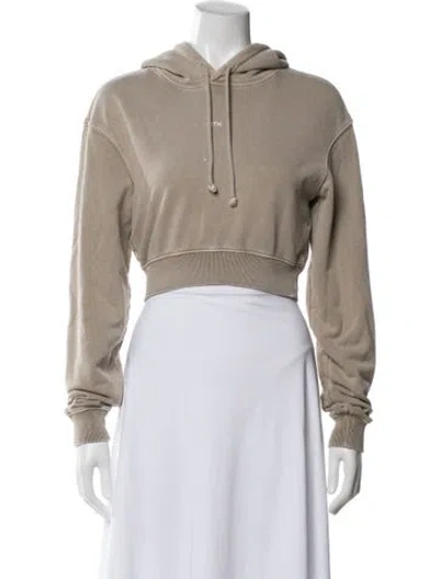 Pre-owned Kith Crew Neck Long Sleeve Hoodie In Neutral