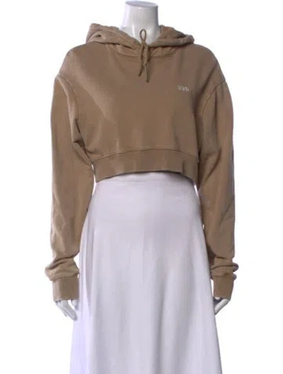 Pre-owned Kith Crew Neck Long Sleeve Hoodie In Neutrals
