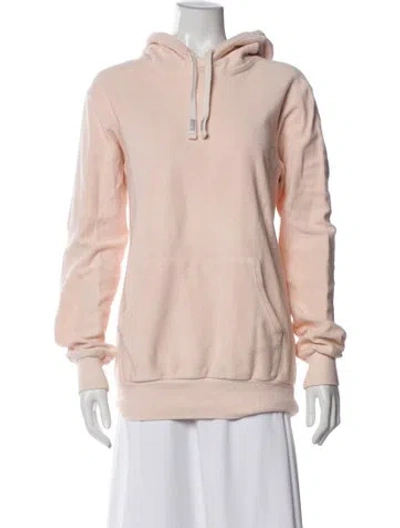 Pre-owned Kith Crew Neck Long Sleeve Hoodie In Pink