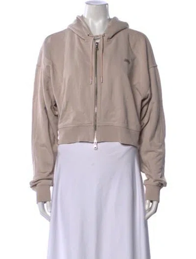 Pre-owned Kith Crew Neck Long Sleeve Hoodie In Pink