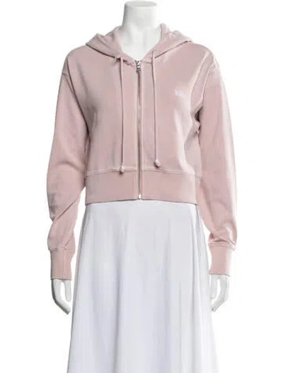 Pre-owned Kith Crew Neck Long Sleeve Hoodie In Pink