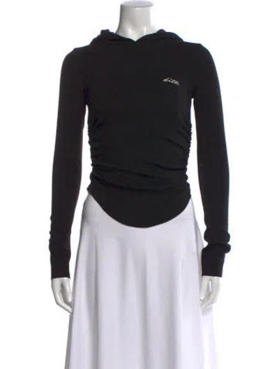 Pre-owned Kith Crew Neck Long Sleeve Hoodie W/ Tags In Black