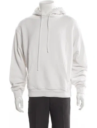 Pre-owned Kith Crew Neck Long Sleeve Hoodie In White