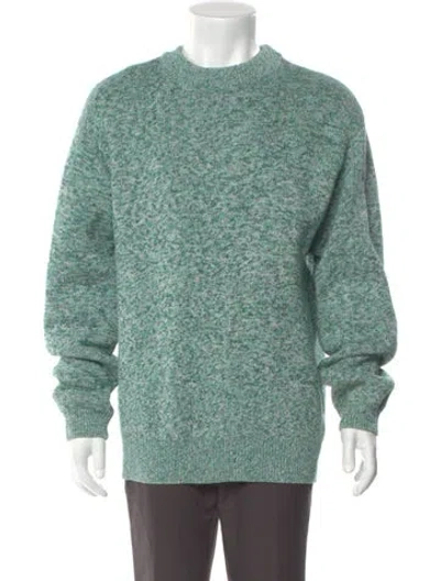 Pre-owned Kith Crew Neck Long Sleeve Pullover In Green