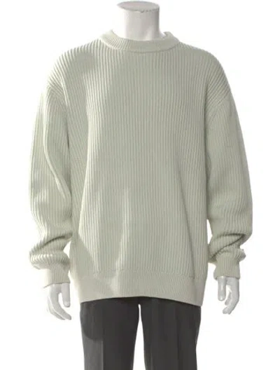 Pre-owned Kith Crew Neck Long Sleeve Pullover In Green