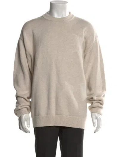 Pre-owned Kith Crew Neck Long Sleeve Pullover In Neutral