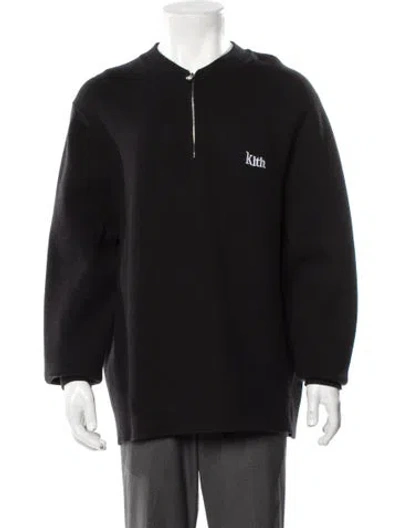 Pre-owned Kith Crew Neck Long Sleeve Sweatshirt In Black