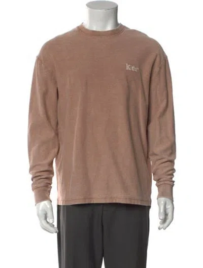 Pre-owned Kith Crew Neck Long Sleeve Sweatshirt In Neutral