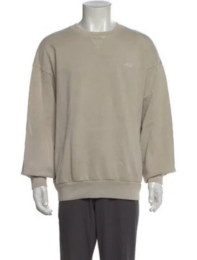 Pre-owned Kith Crew Neck Long Sleeve Sweatshirt In Neutral