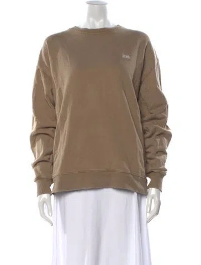 Pre-owned Kith Crew Neck Long Sleeve Sweatshirt In Neutrals