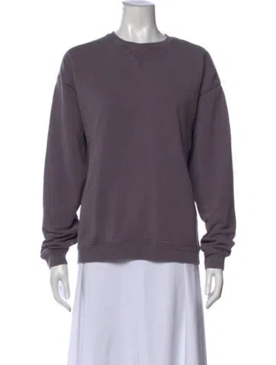 Pre-owned Kith Crew Neck Long Sleeve Sweatshirt In Purple