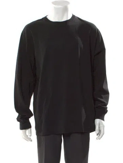 Pre-owned Kith Crew Neck Long Sleeve T-shirt In Black
