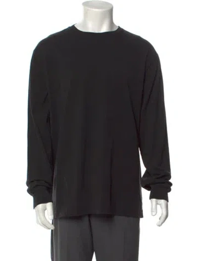Pre-owned Kith Crew Neck Long Sleeve T-shirt In Black