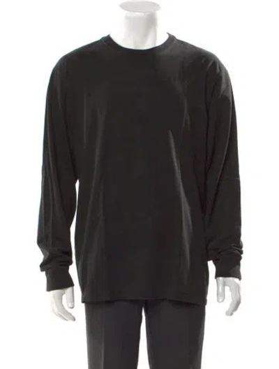 Pre-owned Kith Crew Neck Long Sleeve T-shirt In Black