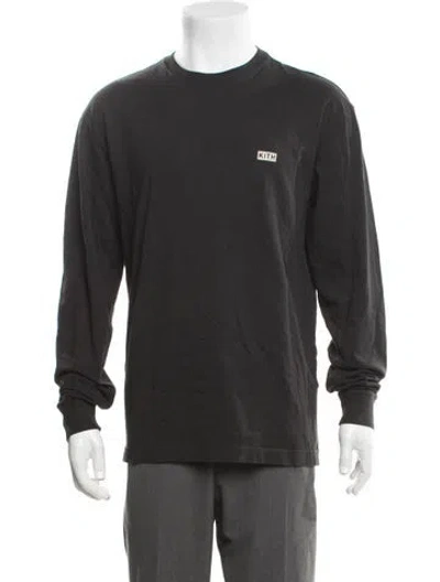 Pre-owned Kith Crew Neck Long Sleeve T-shirt In Black