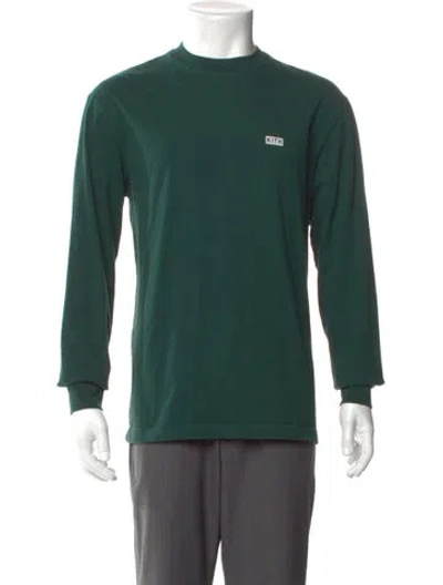 Pre-owned Kith Crew Neck Long Sleeve T-shirt In Green