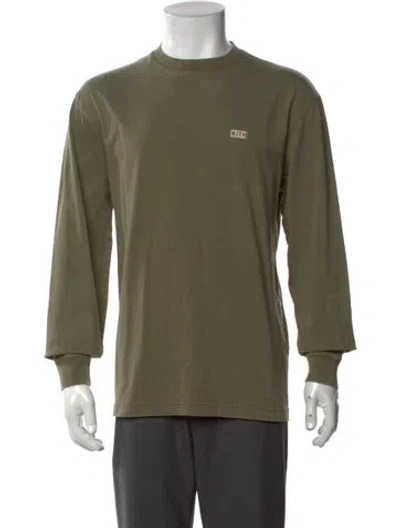 Pre-owned Kith Crew Neck Long Sleeve T-shirt In Green