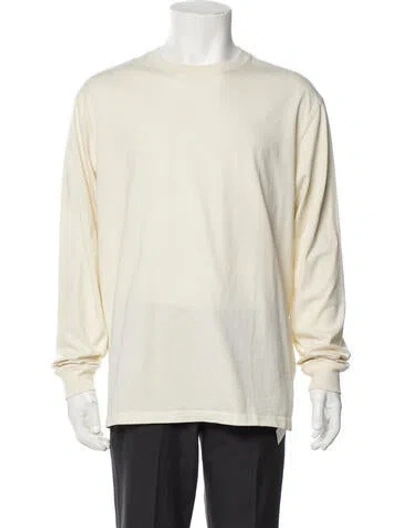 Pre-owned Kith Crew Neck Long Sleeve T-shirt In Neutral