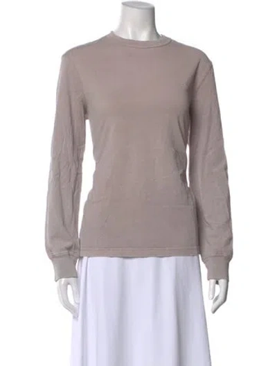 Pre-owned Kith Crew Neck Long Sleeve T-shirt In Neutral