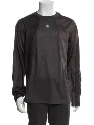 Pre-owned Kith Crew Neck Long Sleeve T-shirt W/ Tags In Brown