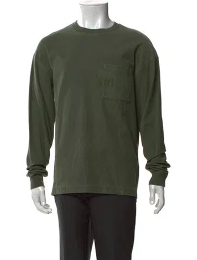 Pre-owned Kith Crew Neck Long Sleeve T-shirt W/ Tags In Green