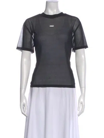 Pre-owned Kith Crew Neck Short Sleeve T-shirt In Black