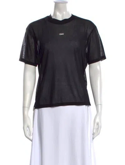 Pre-owned Kith Crew Neck Short Sleeve T-shirt In Black