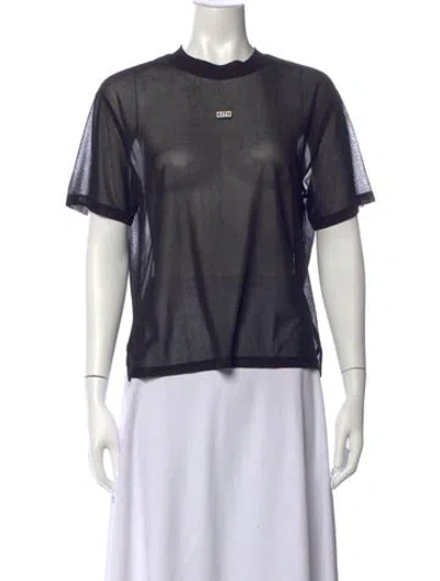 Pre-owned Kith Crew Neck Short Sleeve T-shirt In Black