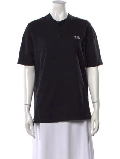 Pre-owned Kith Crew Neck Short Sleeve T-shirt In Black